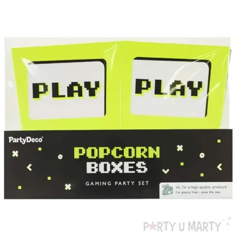 pudelka na popcorn play partydeco 6 szt