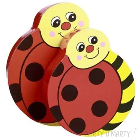 pudelka na prezent czerwone biedronki godan 2 szt