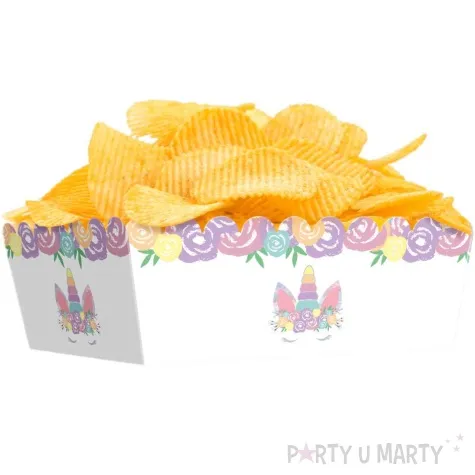 pudelka na przekaski jednorozec partypal 3 szt