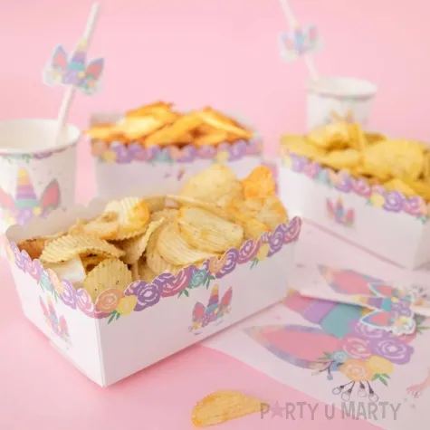 pudelka na przekaski jednorozec partypal 3 szt