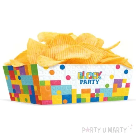 pudelka na przekaski klocki block party partypal 3 szt