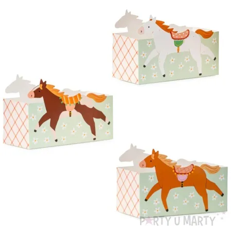 pudelka na przekaski konie partydeco 3 szt