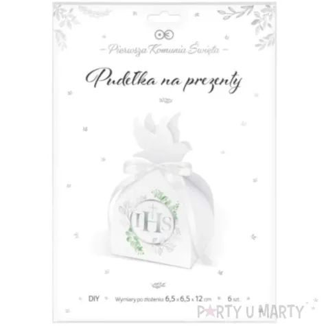 pudelka na slodycze komunia swieta ihs partypal 6 szt