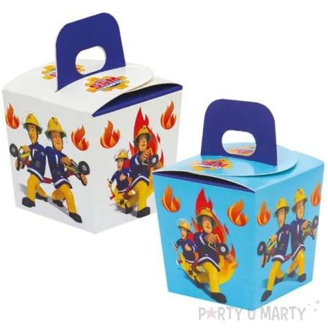 pudelka na slodycze strazak sam mix decora 6 szt