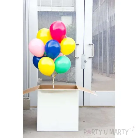 pudelko na balony suprise be happy biale godan 50 cm