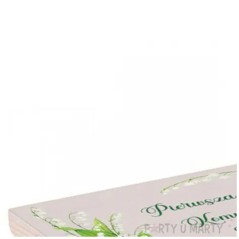 pudelko na banknoty komunia swieta konwalie 20x11 5 cm