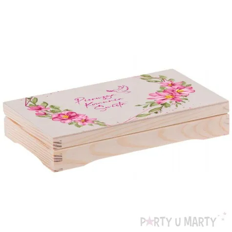 pudelko na banknoty komunia swieta rozowe serce 20x11 5 cm