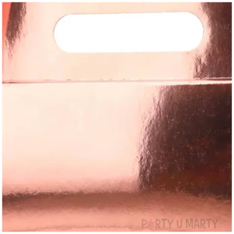 pudelko na ciasto classic rozowe zloto czakos 5 szt