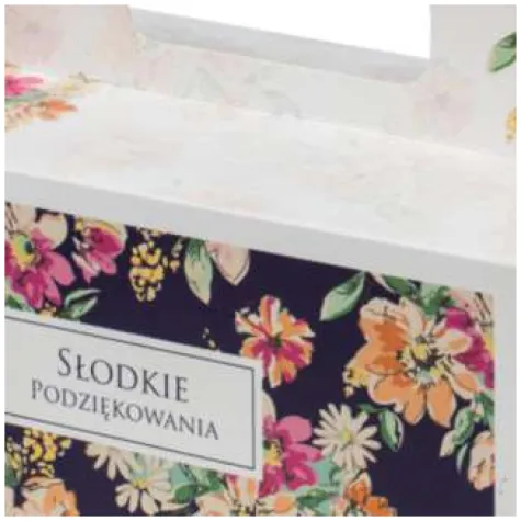 pudelko na ciasto kwiatki fsopakowania 5 szt