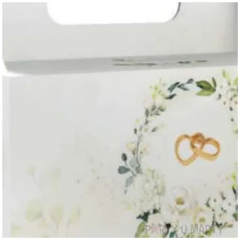 pudelko na ciasto obraczki polaczone bialy toledo 5 szt