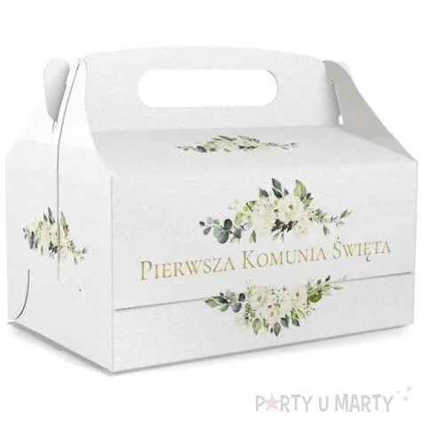 pudelko na ciasto pierwsza komunia swieta deluxe biale toledo 5 szt