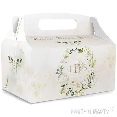 pudelko na ciasto pierwsza komunia swieta ihs deluxe ecru toledo 5 szt