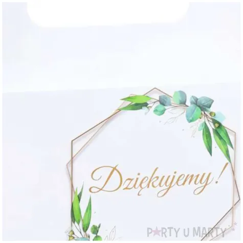 pudelko na ciasto pierwsza komunia swieta ihs z eukaliptusem bialo zloty czakos 10 szt