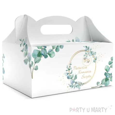 pudelko na ciasto pierwsza komunia swieta kolo biale toledo 5 szt