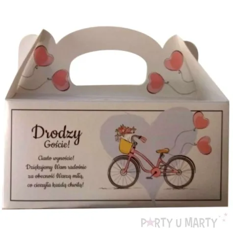 pudelko na ciasto rower fsopakowania 5 szt