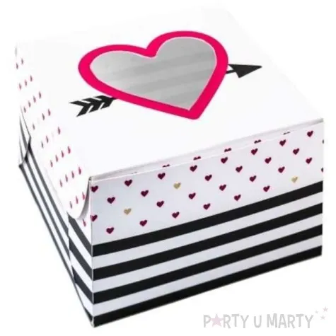 pudelko na ciasto serce everyday love amscan 2 szt