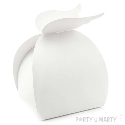 pudelko na ciasto skrzydla bialy partydeco 10 szt