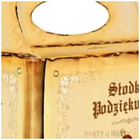 pudelko na ciasto slodkie podziekowanie gotyk dekoracjepolska 5 szt