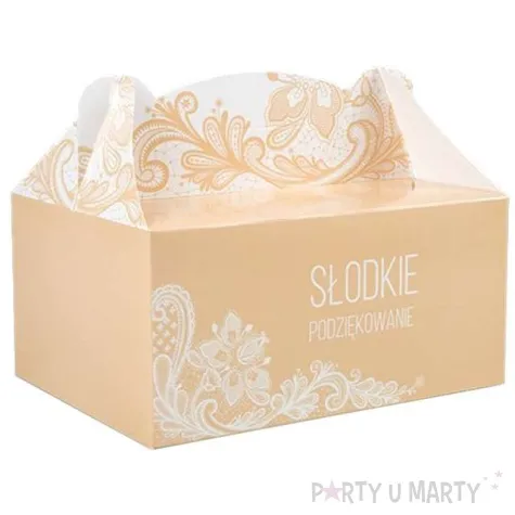 pudelko na ciasto slodkie podziekowanie mozaika 5 szt