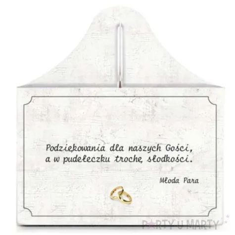 pudelko na ciasto slodkie podziekowanie serce dekoracjepolska 5 szt