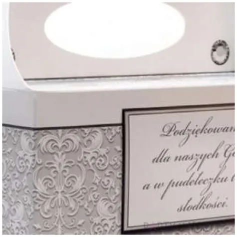 pudelko na ciasto slub podziekowanie w ornamencie dekoracjepolska 5 szt