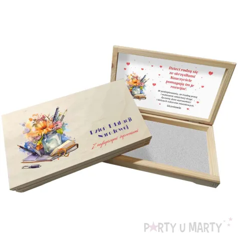 pudelko na czekolade dzien edukacji narodowej 20x10 5 cm