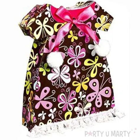 pudelko na prezent kwiatowa sukienka godan 26x30x8 cm