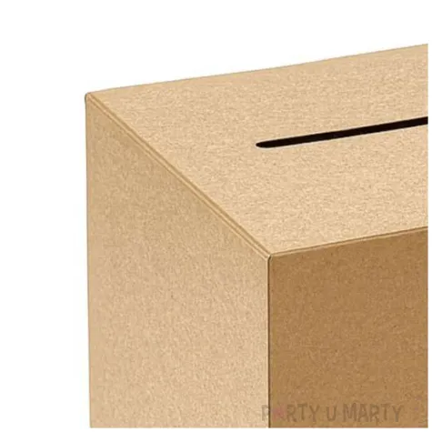 pudelko na telegramy skrzynka na koperty i pienidze uniwersalne wesele urodziny kraftowe