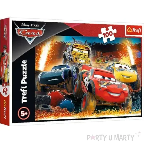 puzzle auta zawody trefl 100 elementow