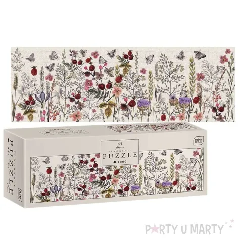 puzzle flowers panoramiczne interdruk 1000 elementow