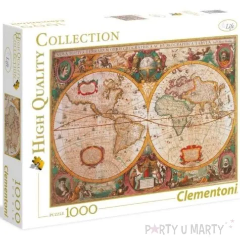 puzzle high quality collection antyczna mapa clementoni 1000 elementow
