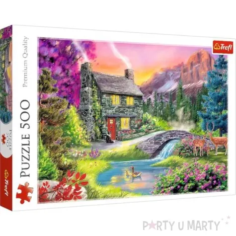 puzzle miejsca gorska sielanka trefl 500 elementow