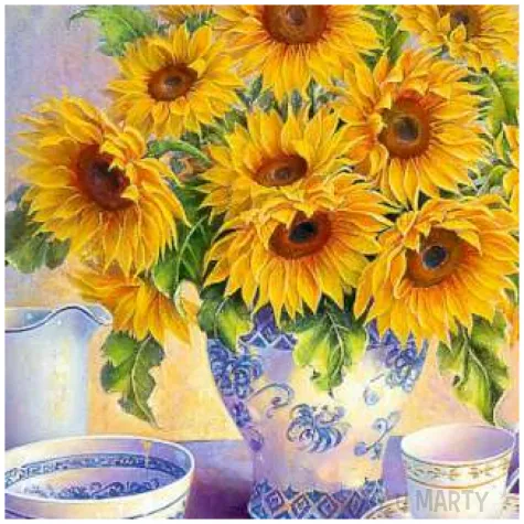 puzzle trisha hardwick sloneczniki trefl 500 elementow