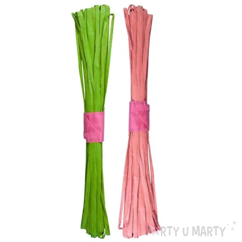 rafia dekoracyjna rozowo zielony arpex 11 5 m 2 szt