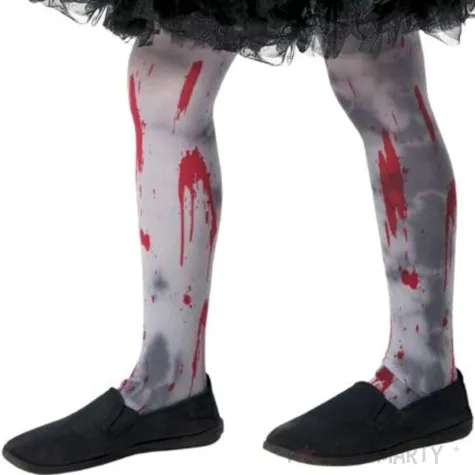 rajstopy dla dzieci krwiste szare smiffys 6 12 lat