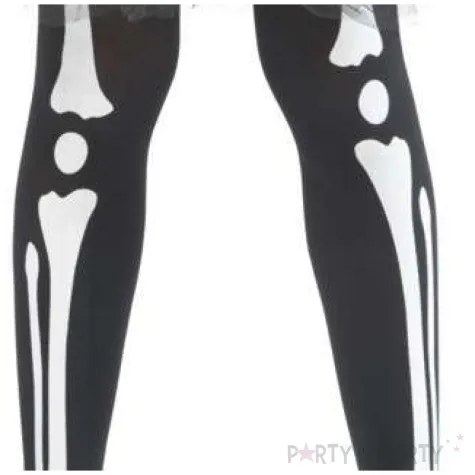 rajstopy dla dzieci szkieletorka czarne smiffys