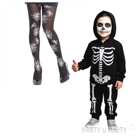 rajstopy pajaki i pajeczyny czarne carnival toys uniw