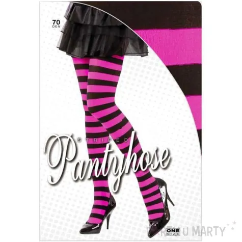 rajstopy paski halloween widmann rozm xl