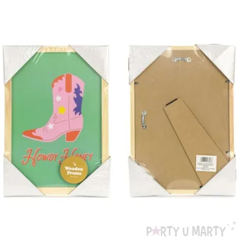 ramka na zdjecia plakat howdy honey partydeco 20 x 30 cm