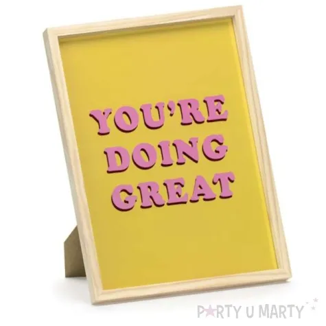 ramka na zdjecie plakat youre doing great partydeco 30 x 40 cm