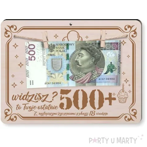 ramka widzisz 18 tka ostatnie 500 drewno 210x155 mm