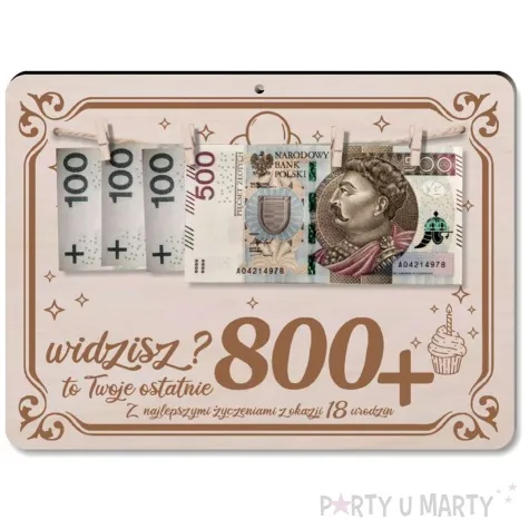 ramka widzisz 18 tka ostatnie 800 drewno 210x155 mm