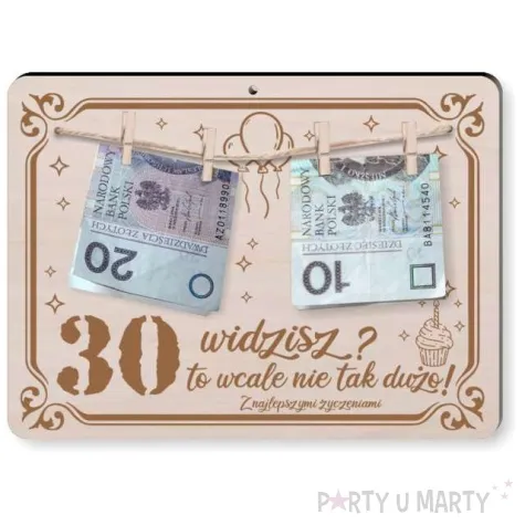 ramka widzisz 30 to wcale nie tak duzo drewno 210x155 mm