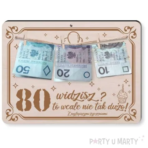 ramka widzisz 80 to wcale nie tak duzo drewno 210x155 mm