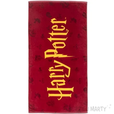 recznik kapielowy harry potter czerwony cerda 140 x 70 cm