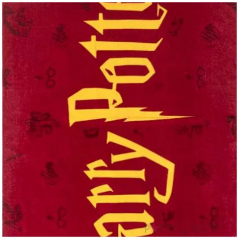 recznik kapielowy harry potter czerwony cerda 140 x 70 cm