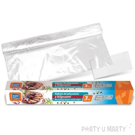 rekaw do pieczenia classic z klipsem ravi 31 cm x 3 m
