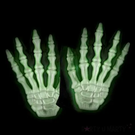 rekawiczki dla dzieci szkielet czarne widmann