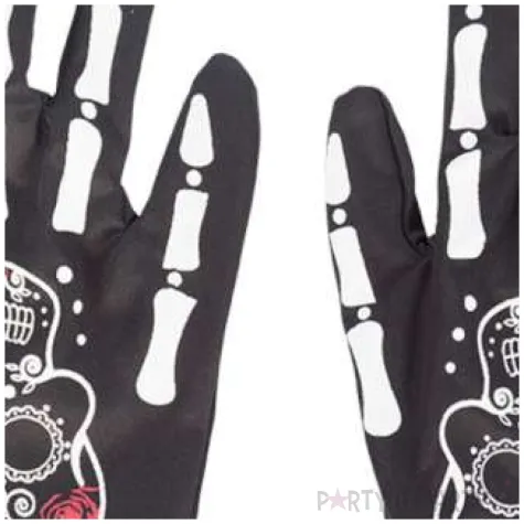 rekawiczki kosci czarne carnival toys