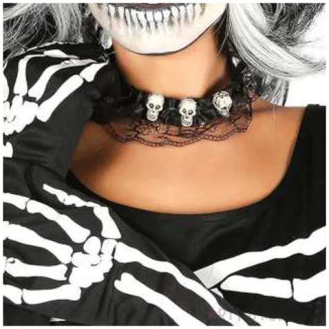 rekawiczki kosciotrup czarne guirca 40 cm